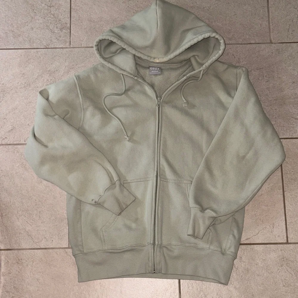 TNA COZY FLEECE‎ BOYFRIEND FIT ZIP UP HOODIE